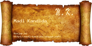 Madl Kandida névjegykártya